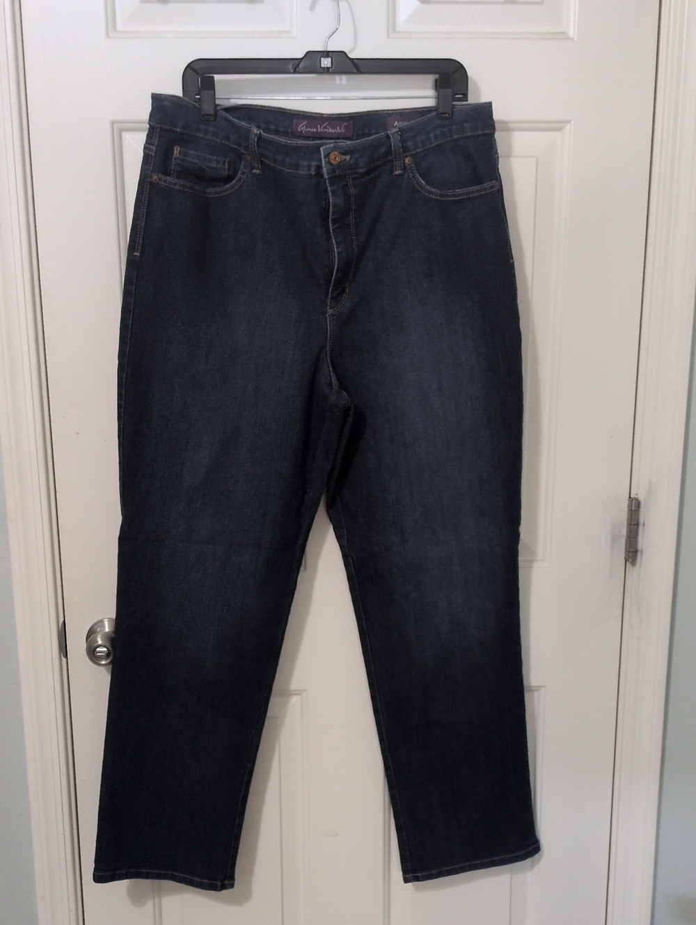 Gloria Vanderbilt Dark Indigo Straight Leg Jeans